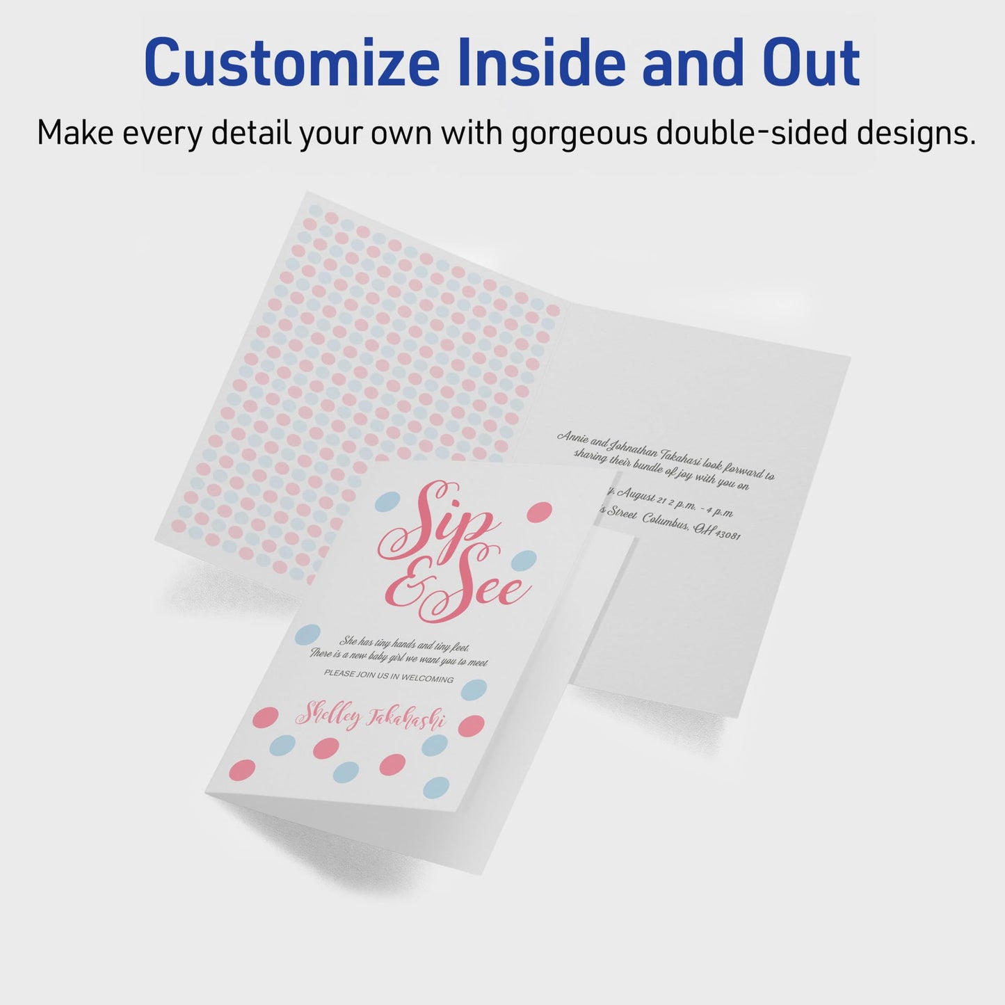 Avery Half-Fold Greeting Cards for Inkjet Printers, 5.5 x 8.5 Inches, White, Box of 30 (8316)