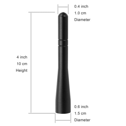 Bingfu Vehicle Short Antenna Mast Car Truck Antenna Replacement for Heavy Duty Truck Mini Antennas