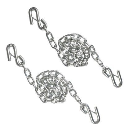 AYMMIC Trailer Hitch Safety Chain, Trailer Accessories, 1/4" Forged Loose-Leaf Chain with U-Shaped Safety Grapple, 48"*1/4" Safety Chain G30 (Pack of 2) Brand: AYMMIC