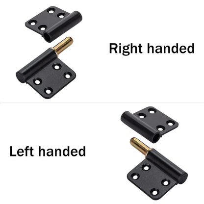 6 Pcs 4 Inch Lift Off Hinges Flag Hinges Black Door Hinge Small Lift-Off Hinge Removable Hinges