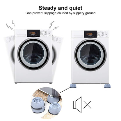 8 Pcs Shock and Noise Cancelling Washing Machine Support, Noise Reducing and Anti Slip Anti Vibration Rubber Washing Machine Feet Pads, Anti-Walk Dryer Washer Vibration Pads,Washing Machine Stabilizer
