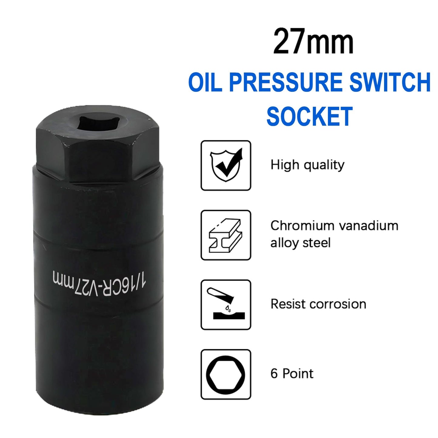 12677836 Oil Pressure Sensor and Socket for Chevy Silverado 1500 2500 3500 Express Corvette Suburban Avalanche Impala Tahoe Trailblazer& GMC Sierra Savana Yukon Envoy&Cadillac CTS Escalade