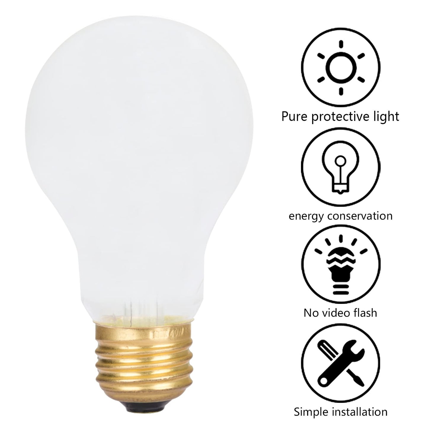 12 Pack 60 Watt A19 E26 Medium Base 130 Volt Incandescent Light Bulbs, Standard Household Bulbs for Ceiling Fan, Bedroom, Living Room