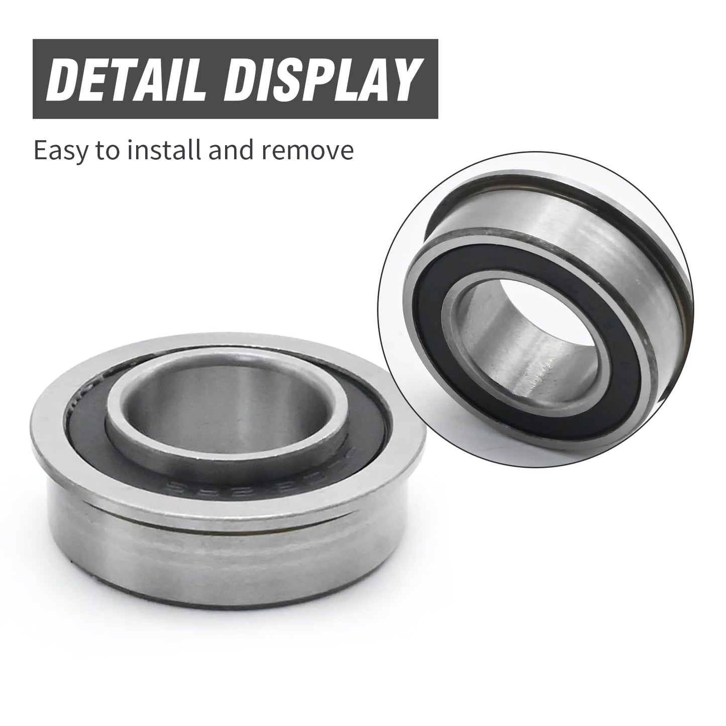 VIKKSAER M143338 M123253 Front Wheel Bearings Kit, Replacement for John Deere D100 D105 D110 D120, Replaces M123811 GX21931 GY20563 AM127304 R27434