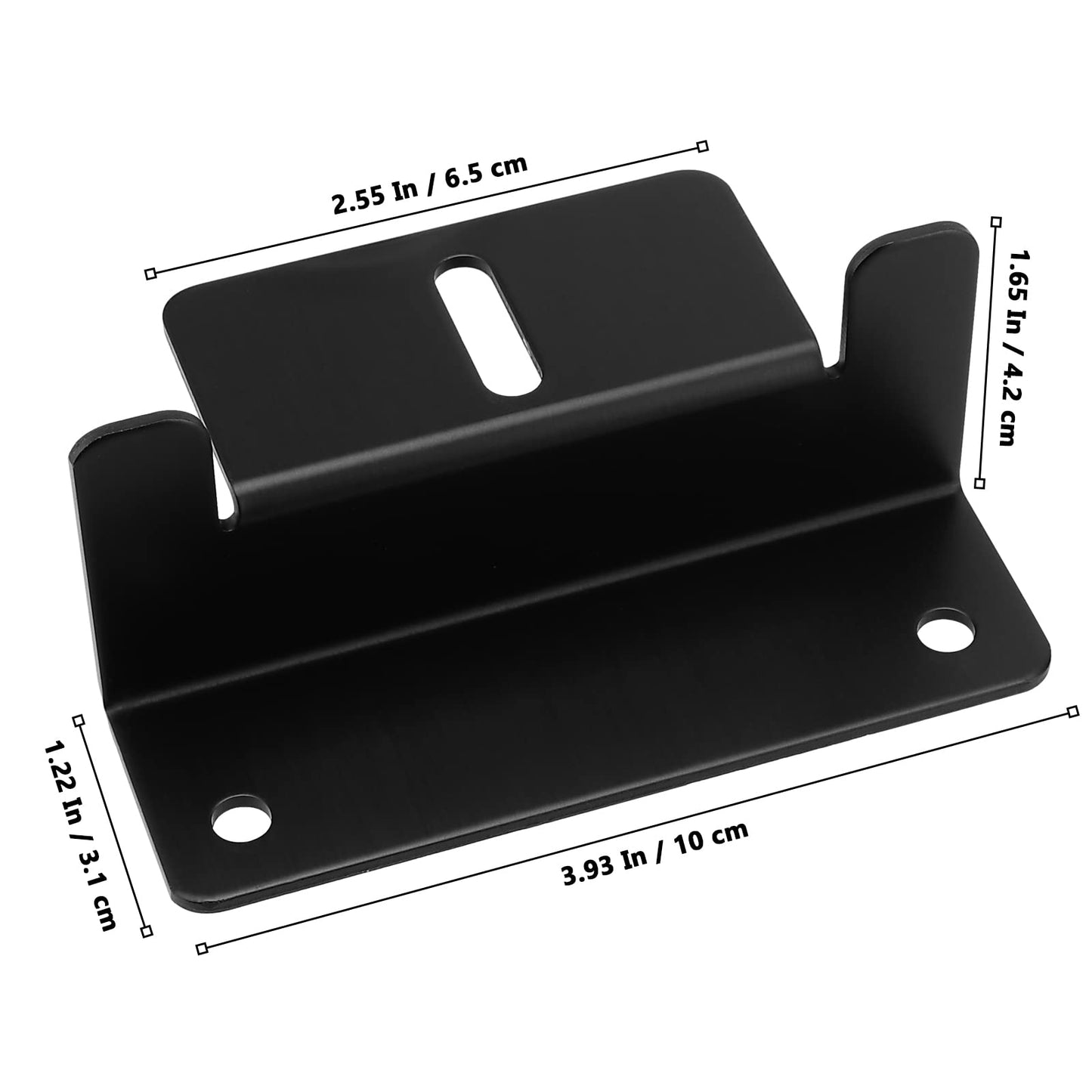 MUKLEI 8 Units Solar Panel Mounting Z Brackets with Nuts and Bolts, Lightweight Aluminum Corrosion-Free Construction Solar Panel Z Brackets Bulk for Roof, RV, Boat, Black