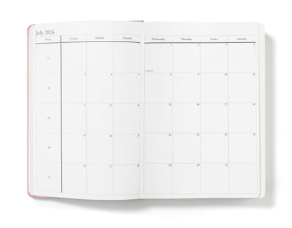 Wykeham's Executive 2026 Daily Journal Planner – Canadian Public Holidays & Format – Customisation Available (Rose, 8.5"×5.5")