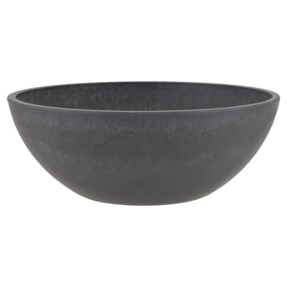 Arcadia PSW M30DC Garden Bowl, 12 by 4.5-Inch, Dark Charcoal