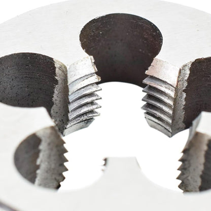 Saipor M20 X 1.5 Metric Tap and Die Set M20 X 1.5mm HSS Straight Fluted Machine Thread Right Hand Screw Tap and Round Threading Die