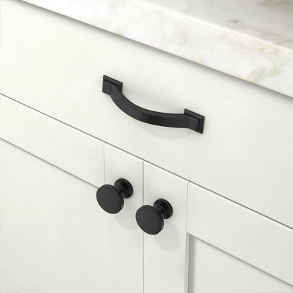 Talentedeco 10 Pack Matte Black Cabinet Pulls 3 Inch(76mm) Kitchen Cabinet Handles Cabinet Hardware for Drawer Pulls