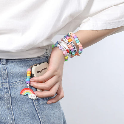 2600+pcs Pony Beads Kit Opaque Matte Rainbow Plastic Craft Multicolor Pony Beads in 18 Colors with Elastic String and Storage Box for Hair Braiding DIY Bracelet Necklace Key Chain and Jewelry Making