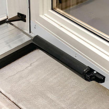 Ideal Security Model 1730 Heavy Duty Pneumatic Screen and Storm Door Closer Replacement, 10.5" L x 1.5" W x 1.5" H, Adjustable Speed, Smooth Closing for Heavy Doors, Easy Install, White