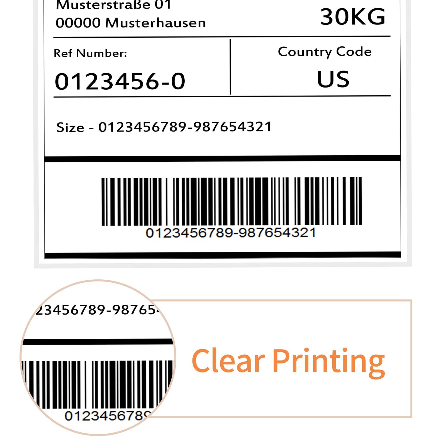 8.5" x 11" Labels, 200 Sheets Full Page Labels, Self Adhesive Shipping Address Labels Full Sheet Label Stickers Paper for Laser/Ink Jet Printer