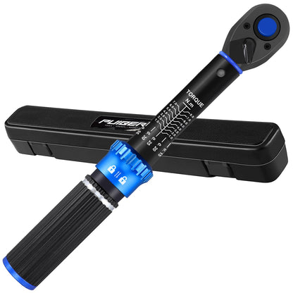 PUIBERS 1/4" Drive Small Torque Wrench, 1-8 Nm,Dual-Direction 72-Tooth Click Torque Wrench Newton Meter for Bikes, Electronics, Small Engine Repairs, and Delicate Fasteners