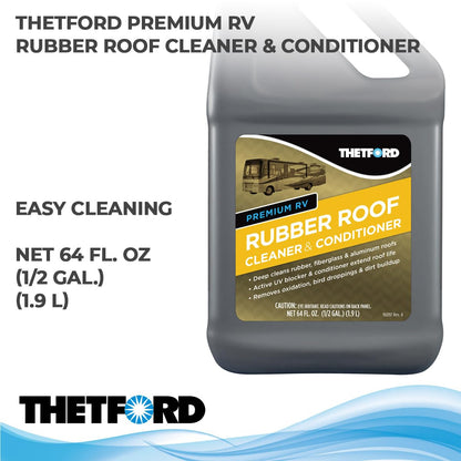 Thetford 96016 Premium RV Rubber Roof Cleaner and Conditioner - 64 oz.