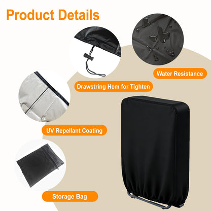 Zero Gravity Chair Cover, Waterproof Outdoor Folding Chair Cover, All Weather Anti Gravity Chair Covers for Folding Chairs, Patio Chair Covers with Storage Bag, 28"W x 43"H, 2 PCS