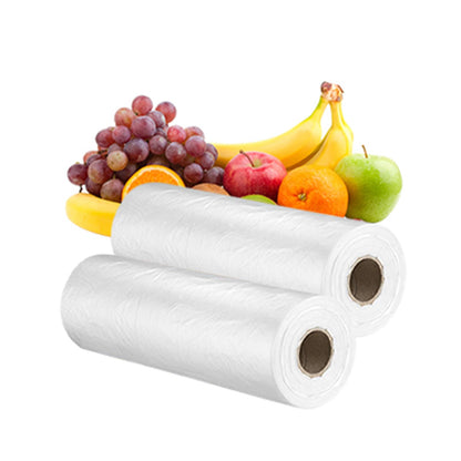 12"x16" Plastic Produce Bags for Groceries, Durable Clear Food Storage Bags for Bread, Fruits, Vegetables, Shopping Poly Packing Bags, 700 Pcs 2 Rolls Plastic Bag
