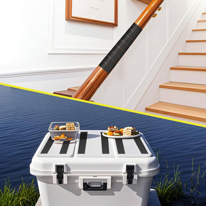 Rubber Grip Tape, Ultra Strong Waterproof Anti Slip Tape with Textured Adhesive for DIY Tools & Gadgets, Customizable for Enhanced Comfort & Safety (4In x 16.5Ft, Black)