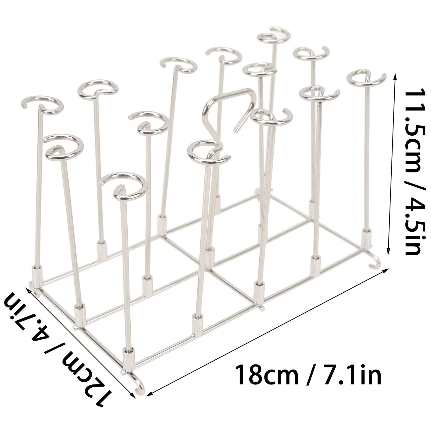 Skewer Stand, Air Fryer Rack Skewer Stand, Detachable Stainless Steel BBQ Skewers Rack Holder, Air Fryer Accessories Skewer Accessory, Compatible with DZ201 Foodi 8 Quart