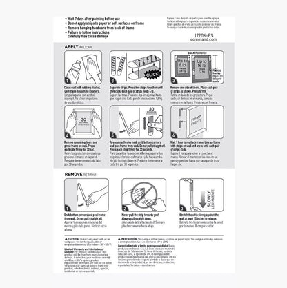Command Indoor Picture Hanging Strips 34 Large Pairs, 68 Total Strips