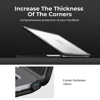 BlueSwan Ultimate Protection Case for MacBook Air 13 inch, M5 M4 M3 M2 2026-2022 A3449 A3240 A3113 A2681, Thickened Edge Sturdy TPU Bumper Hard Shell, Matte Protective Case for MacBook Air 13.6 Laptop