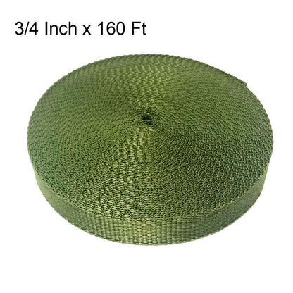 160FT Tree Tie Straps for Staking, Tree and Plant Supports for Effective Growing Green Blend in with Landscaping for Guying Young Trees Straight (1,850 Lbs Strength, Green)