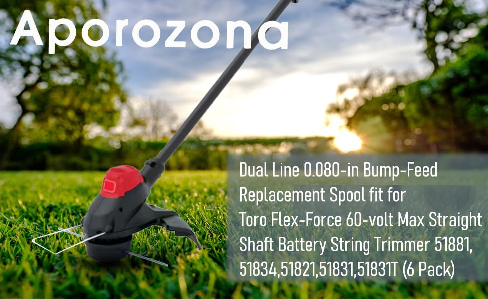 0.080-in x 30-ft Spooled Trimmer Line for Toro Model: 51831 51831T 51881 60V 13" & 15" Electric Brushless String Trimmer 51831