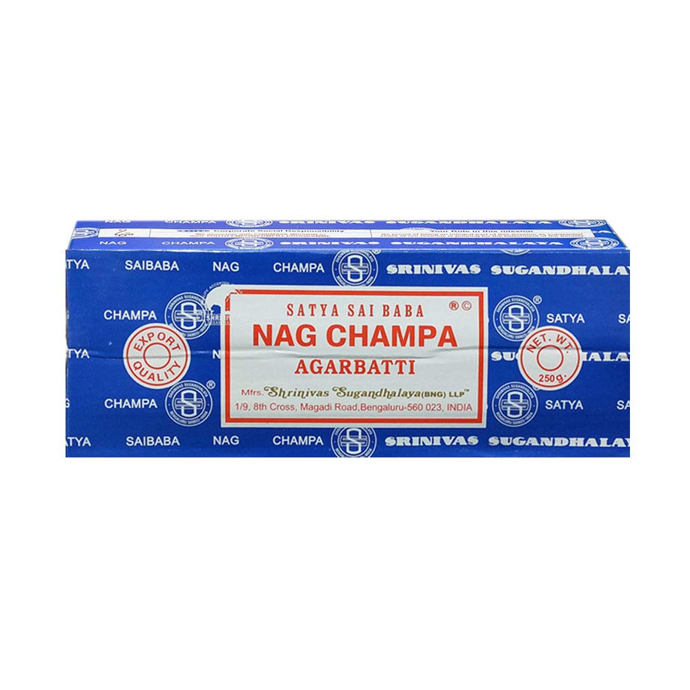 Satya Nag Champa 250 gram Incense Sticks for Positivity, Meditation, Relaxation, Yoga, Healing by Giftbrit