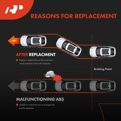 A-Premium Front Left or Right ABS Wheel Speed Sensor - Compatible with Nissan Models - Murano 2015 2016 2017 2018 2019 2020, Sport Utility - Front Driver or Passenger Side, Replaces 47910-5AA0A