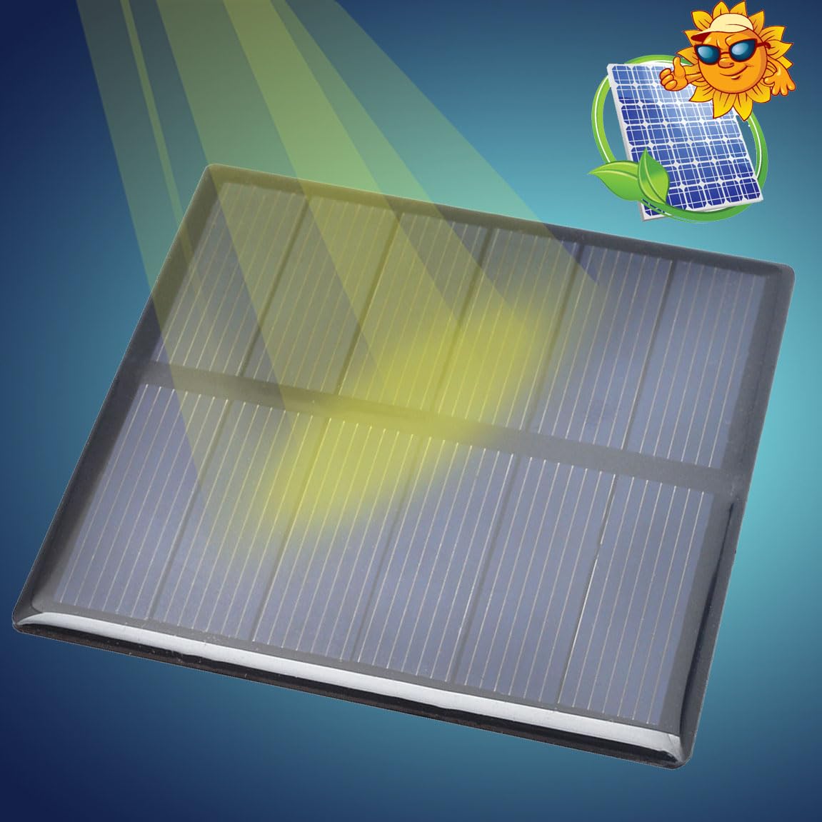 10pcs 3V 210mA Mini Solar Panel Epoxy Polycrystalline Solar Cell Panel 70mm x 70mm/2.76" x 2.76" for Solar Power Solar Cells DIY Solar Materials Photovoltaic Cells Solar DIY System Kits