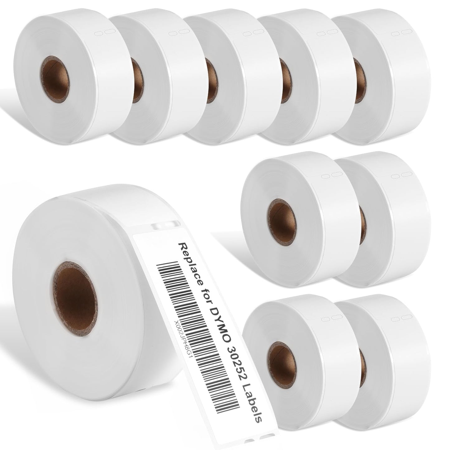 COLORWING Compatible with Dymo 30252 (1-1/8" x 3-1/2") Address Barcode Labels, 28 x 89 mm for Dymo LabelWriter 450, 450 Turbo, 4XL Desktop Printers, 10 Rolls of 350 [Not for Dymo 550 & 5XL]
