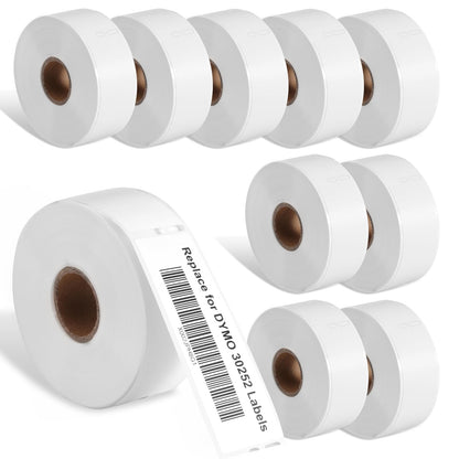 COLORWING Compatible with Dymo 30252 (1-1/8" x 3-1/2") Address Barcode Labels, 28 x 89 mm for Dymo LabelWriter 450, 450 Turbo, 4XL Desktop Printers, 10 Rolls of 350 [Not for Dymo 550 & 5XL]