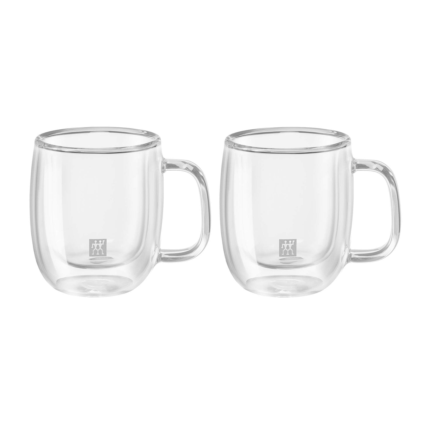 ZWILLING Sorrento Plus 2 Piece Insulated Double-Wall Glass Espresso Mug Set, Single-Shot 80mL