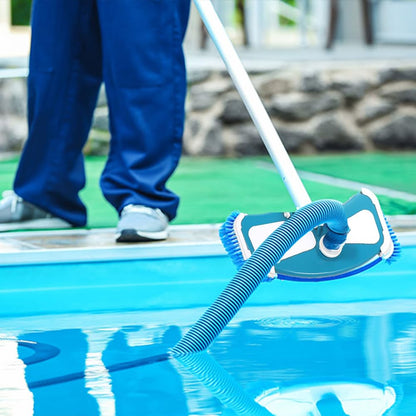 Butterfly Pool Vacuum Head with Side Brushes, Swimming Pool Suction Vacuum Head Brush Cleaner for Above Ground & In-Ground Swimming Pools, Spas (Blue)
