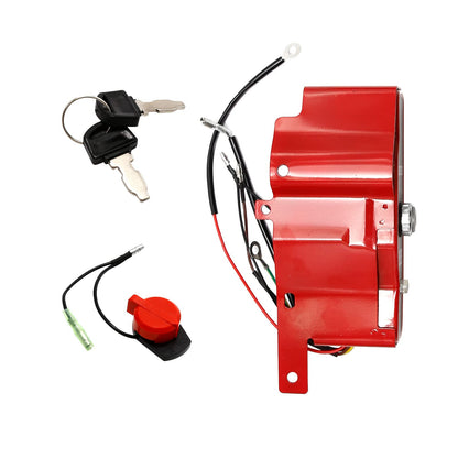 Saihisday GX390 Ignition Key Switch Box Replacement for Honda Lawnmower GX340 GX390 Predator 420cc 389cc 11hp 13hp Gas Engine, Ignition Switch & Box