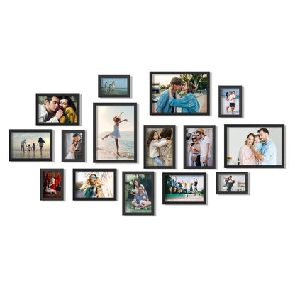 8.5 x 11 Frame Document Frame, Gallery Wall Frame Fits 8.5 x 11 Diplomas, Documents & Certificates, Picture Frame 11 x8.5, Diploma Frame Wall or Tabletop Display Black（Set of 4）