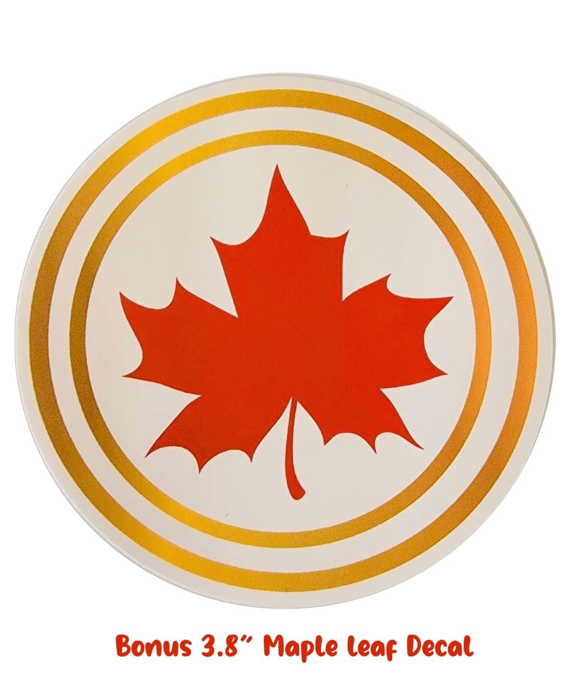 Roll of Oracal 651 White Craft Vinyl - Permanent Adhesive Vinyl for Cricut, Silhouette, and Cameo Vinyl Cutters - Gloss Finish - Outdoor and Indoor - Bonus 3.8" Maple Leaf Decal (12 Inch x 15ft)