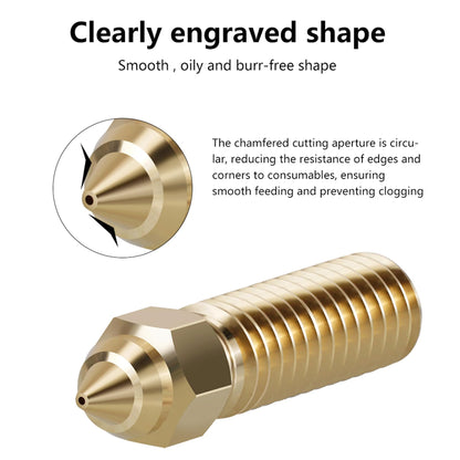 15PCS K1 Brass Nozzles Kit, 3D Printer High Speed 5PCS 0.4mm Nozzles and 2PCS 0.2mm, 0.6mm, 0.8mm, 1.0mm, 1.2mm Nozzles Kit for K1, K1 Max, Ender 3 V3 KE