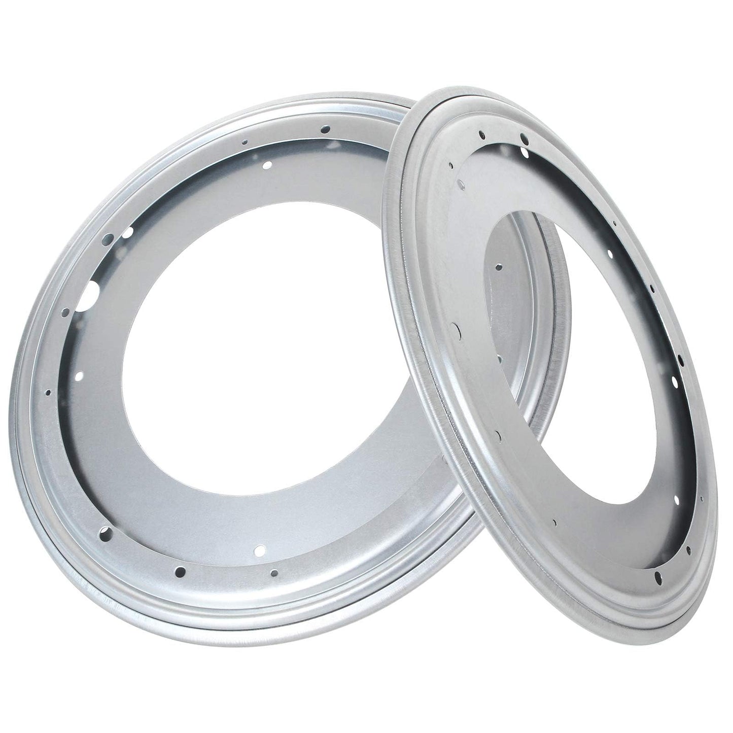 2 Pack Flat Lazy Susan Turntable Bearing 12 inch Round Lazy Susan Hardware 516 Thick Turntable Swivel Base for Rotating Table, Book Case, Serving Tray, DVD Tower, Corner Shelves, 1000lb Capacity