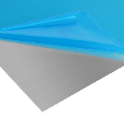 HAKZEON 2PCS Aluminum Sheet Metal Plate 12 x 12 x 1/16 Inch Thin Premium 6061 Aluminum Plate Covered with Protective Film for Construction, Elevator, Transportation, Electronics, Aviation