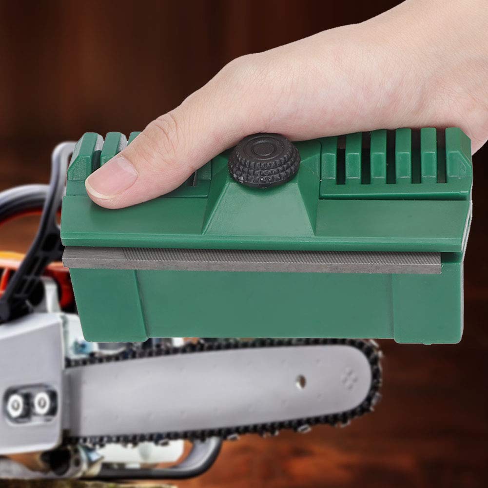 Chainsaw Bar Dresser Chainsaw Bar Rail Dresser Steel Plastic Chainsaw Chain Track Guide Bar Rail Dressers File Repairer Tool Suit