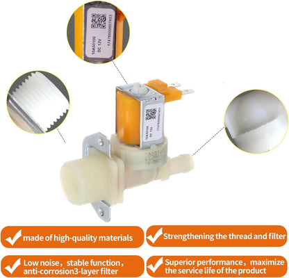 DD81-02265A for Sam-Sung Dishwasher Water Inlet Valve (OEM) Replacement Parts - Compatible with Samsung Dishwasher