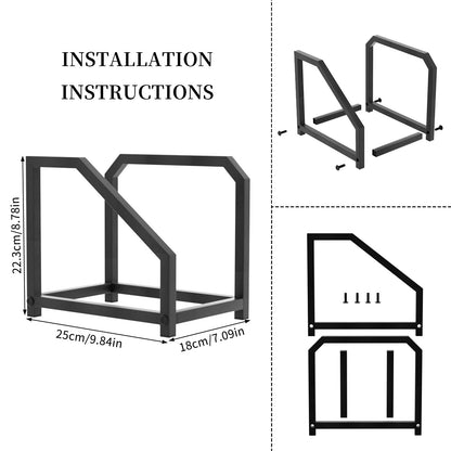 Vinyl Record Holder Display Stand Black Metal Tabletop Record Holder Vinyl Stand Storage Rack For Multiple Albums