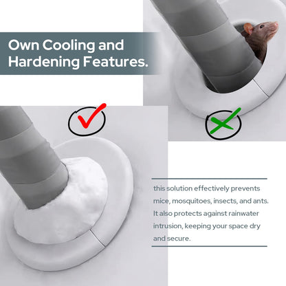 6PCS Super Diamond Mud Seal,New Type Waterproof Sealant Mastic, Waterproof Repair Sealing Clay, Quick Wall Mending Mud for Drain Connection, for Holes and Gaps Wall Filler Air Conditioning Hole
