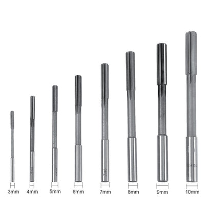 8pcs HSS H8 Straight Shank Chucking Machine Reamer Milling Cutter Tool Set 3/4/5/6/7/8/9/10mm