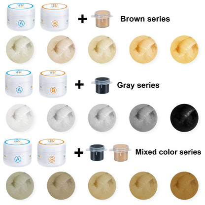 Porcelain Repair Kit (Color Match), Bathtub Repair Kit White, Tub Repair Kit White, 3.7oz Fiberglass Repair Kit for Porcelain Ceramic Enamel Acrylic, Tub Tile Sink and Shower Chip Crack Repair Kit