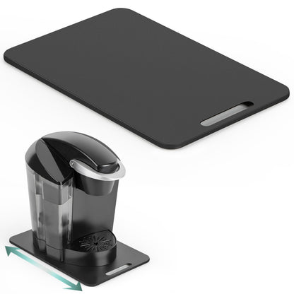 ANBOXIT Metal Appliance Slider, Sliding Tray for Coffee Maker,360° Effortless Movement,Small Appliance Rolling Tray for Counter, Coffee Pot Slider, Deep - Medium (14.5"D x 9.5"W)