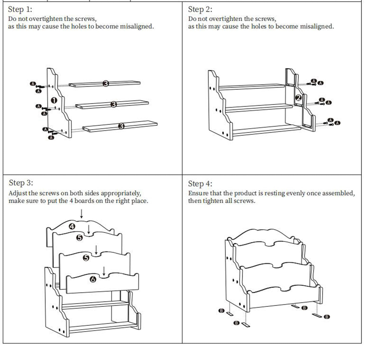 Yarlung Bamboo Greeting Card Display Stand, 3 Tier Card Holder Sticker Display Postcard Stand for Craft Show, Vendors, Retail Counter, Bookcase, Magazine Brochure Holder