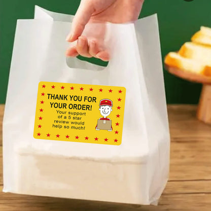 250 Pcs Tamper Evident Labels Thank You for Your Order Stickers 2 x 3 Inch - Food Delivery Tamper Evident Sealed for Freshness Labels Stickers for Food Package Takeout