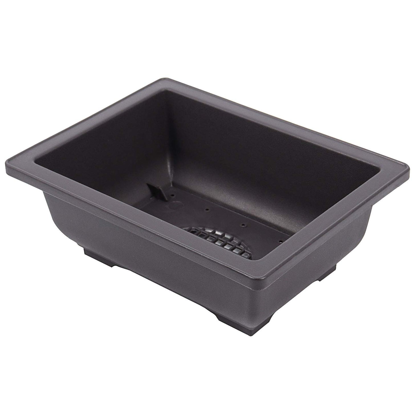 ZEONHEI 15 PCS 6.5 Inch Bonsai Training Pots, Rectangular Plastic Growing Pots with 15 PCS Trays, Flower Succulent Pots Container for Garden, Yard, Office, Balcony, Home Decoration ﻿