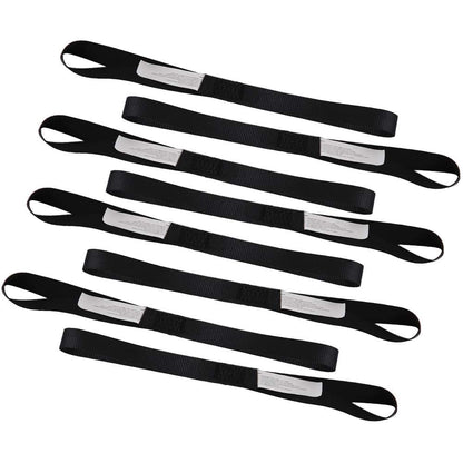 XSTRAP Standard 8PCS Soft Loop Tie-Down Straps1-1/16 x 18 inches - 3600LB Breaking Strength, Loops for Securing Trailering of Bikes, ATV, UTV, Motorcycles, Scooters, Dirt Bikes, Lawn Equipment, Blac